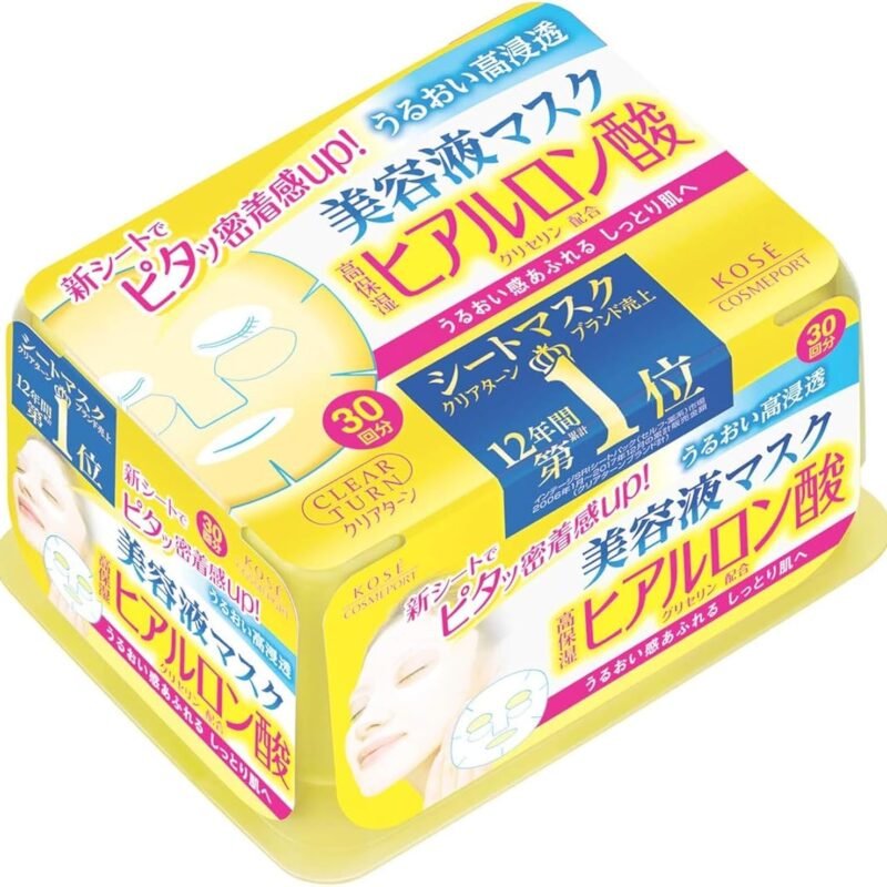 KO-SE- Clear Turn Essence Facial sheet mask (Hyaluronic Acid)