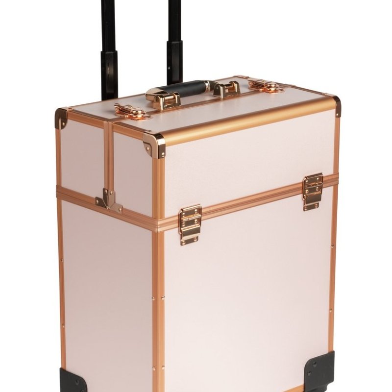 Pink Professional Make-up Trolley Case